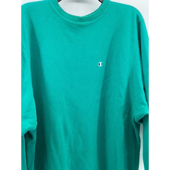 CHAMPION Men's Green Vintage Crewneck Reverse Weave Long Sleeve Sweatshirt SZ2XL - Picture 3 of 11